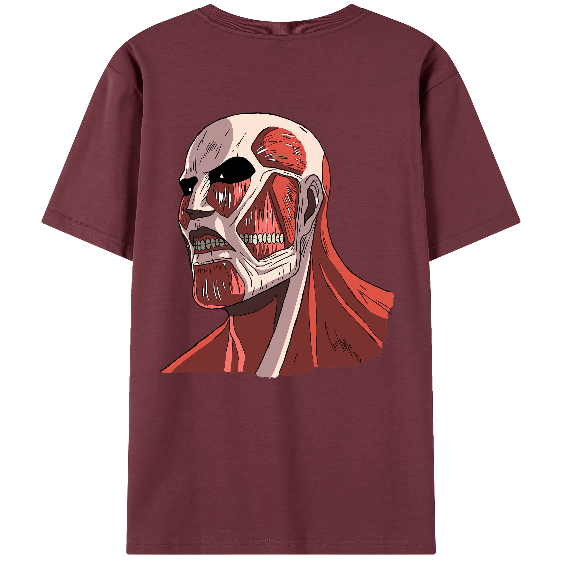 （画像用） 進撃の巨人 Attack on Titan 綿100％半袖Tシャツ（背面プリント）